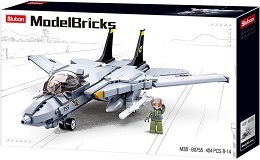 Bricks: Army: F14 Fighter Jet Building Brick Kit