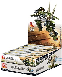 Bricks: Army: Transformer 6-in-1 Building Brick Set (Full Box)(m38-b0636)