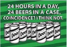 Jumbo Magnet: 24 Hours in a Day 24 Beers in a Case