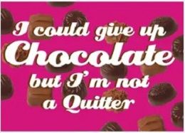 Jumbo Magnet: Give Up Chocolate