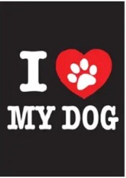 Jumbo Magnet: I Heart My Dog