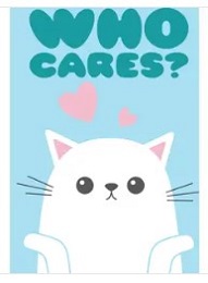 Jumbo Magnet: Who Cares Cat