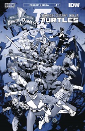 Power Rangers Teenage Mutant Ninja Turtles II no. 1 (Black and White Edition) (2022 Series)