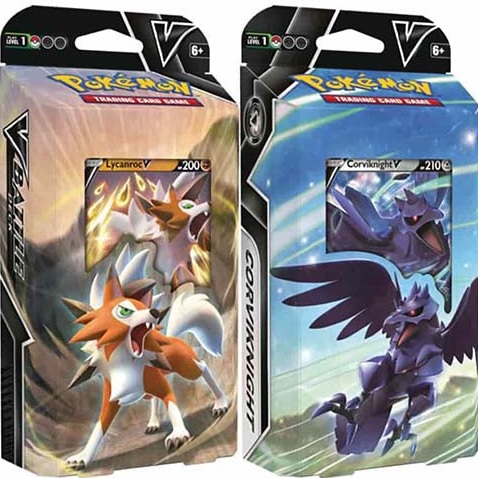 Pokemon TCG: V Battle Deck: Lycanroc V or Corviknight V Box