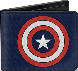Marvel: Captain America Shield Navy Blue Bi-Fold Wallet