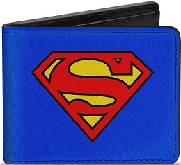 Superman Logo Blue Bi-Fold Wallet