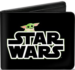 Star Wars: The Child Peaking Over Logo Bi-Fold Wallet