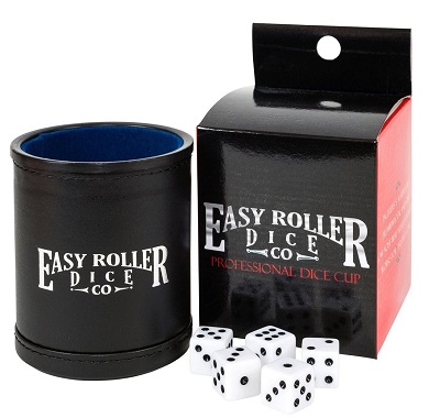 Leather Dice Cup For Games: Includes 5 Dice (New Edition)