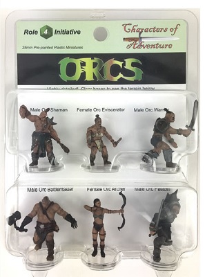 Characters of Adventure  Set of 6 Orcs