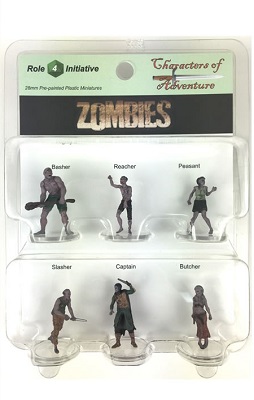 Characters of Adventure: Set of 6 Zombies