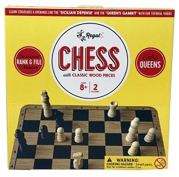 Chess with Classic Wood Pieces