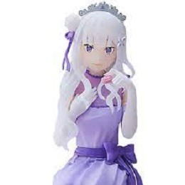 Re:Zero - Starting Life in Another World: Lost in Memories: Emilia Dressed-up Party Premium Perching Statue
