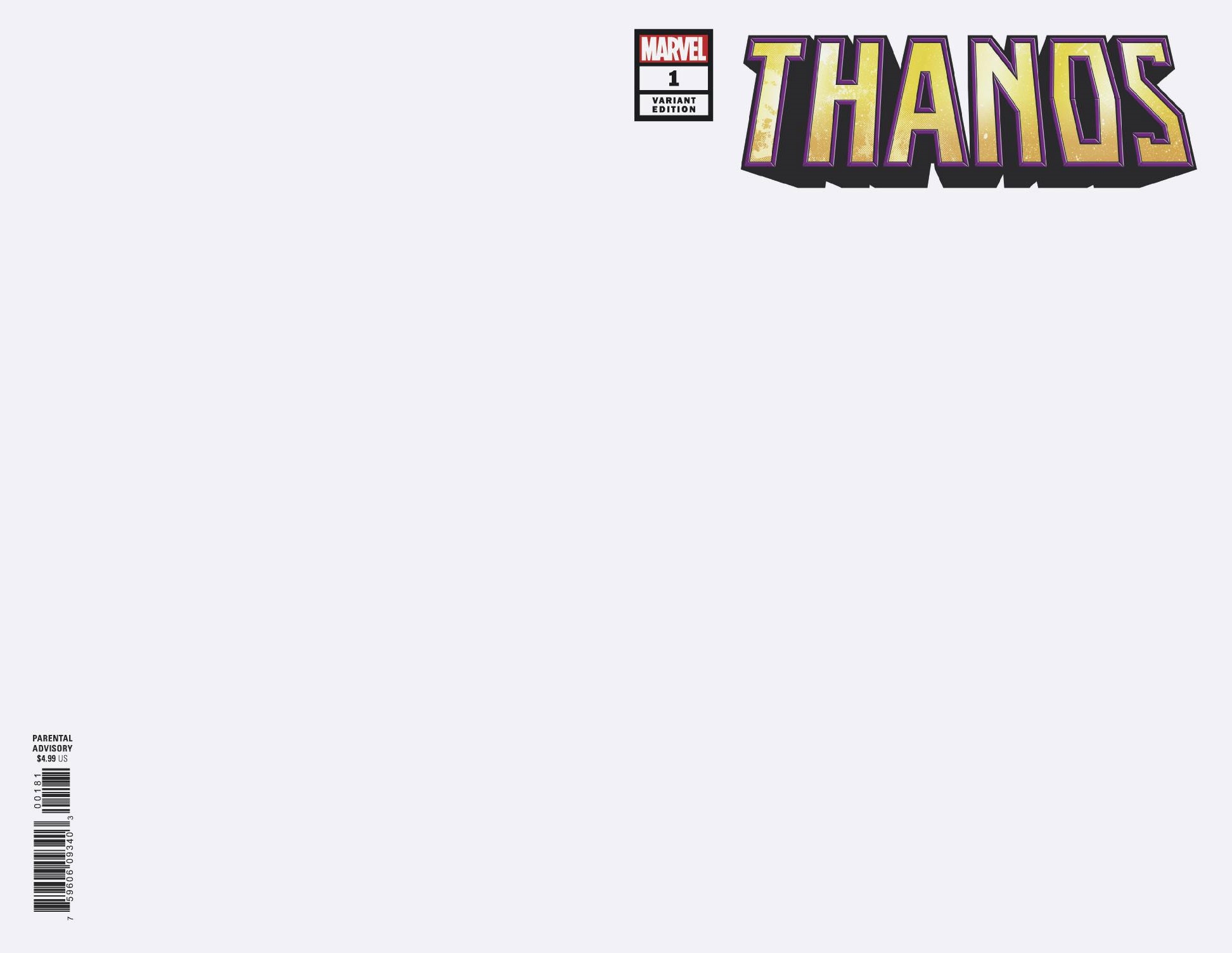 Thanos no. 1 (1 of 6) (Blank Variant) (2019 Series)