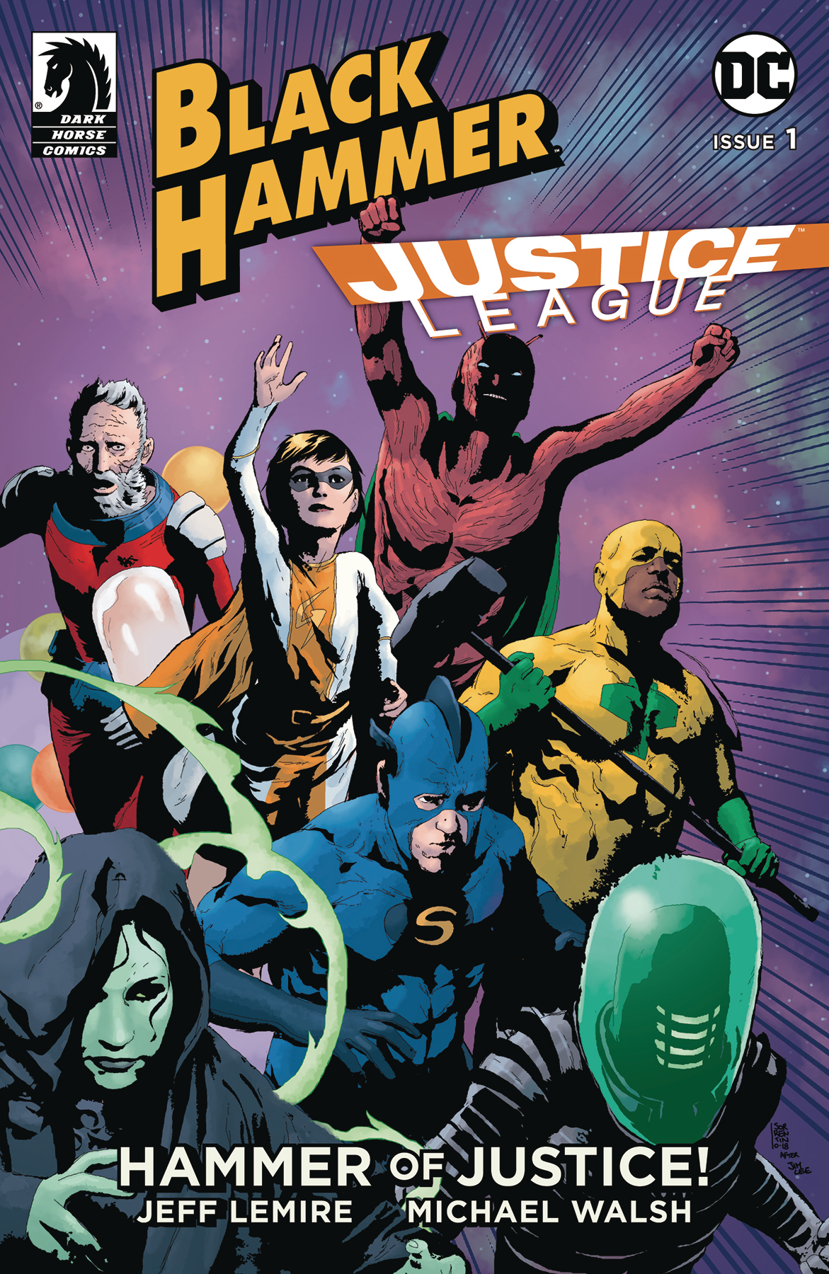 Black Hammer Justice League no. 1 (Sorrentino Variant) (1 of 5) (2019 Series)