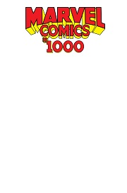 Marvel Comics no. 1000 Blank VAR