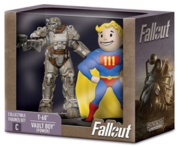 Fallout Collectible Figures Set C: T-60 and Vault Boy (Power)