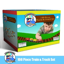 Conductor Carl Wooden Train Set - 100 Pieces