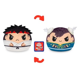 Streetfighter: Ryu and Chun Li Reversible Plushie