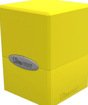 Deck Box: Satin Cube: Lemon Yellow