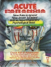 Paranoia 1st Ed: Acute Paranoia - Used