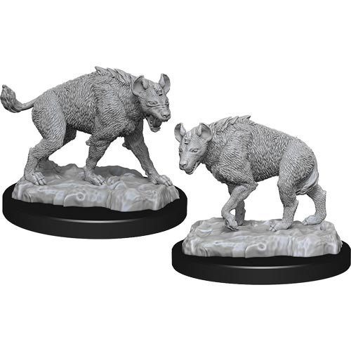 Deep Cuts Unpainted Miniatures: Hyenas