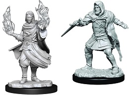 Critical Role Unpainted Miniatures: Wave 1: Hollow One Rogue and Sorcerer Male