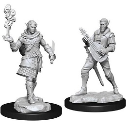 Critical Role Unpainted Miniatures: Wave 1: Pallid Elf Rogue and Bard Male