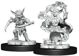 Critical Role Unpainted Miniatures: Wave 1: Goblin Sorcerer and Rogue Female