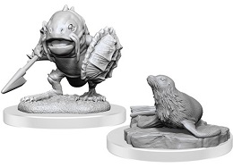 Dungeons and Dragons: Nolzurs Marvelous Unpainted Miniatures Wave 20: Locathah and Seal