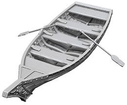 Pathfinder Battles Deep Cuts Unpainted Miniatures Wave 18: Rowboat and Oars