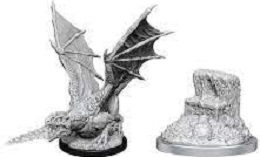 Dungeons and Dragons: Nolzur's Marvelous Unpainted Minis Wave 19: White Dragon Wyrmling