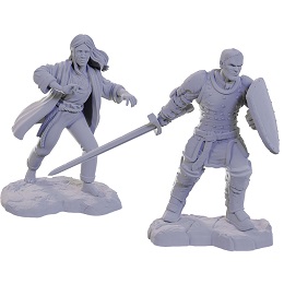 Dungeons and Dragons Nolzurs Marvelous Unpainted Minis Wave 22: Reborn Paladin and Reborn Warlock