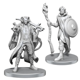 Critical Role Unpainted Miniatures Wave 26: Mollymauk Tealeaf and Caduceus Clay