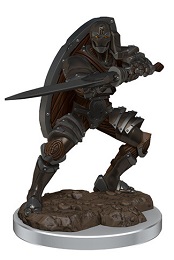 Dungeons and Dragons: Icons of the Realms: Premium Painted Miniatures: Wave 7: Male Warforged Fighter (93060)