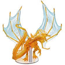 Dungeons and Dragons Fantasy Miniatures: Icons of the Realms Premium Figure: Adult Topaz Dragon