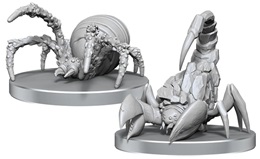 Pathfinder Battles Deep Cuts Unpainted Miniatures Wave 26: Cave Scorpion and Hunting Spider