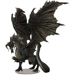 Dungeons and Dragons Fantasy Miniatures: Icons of the Realms Premium Figure: Adult Black Dragon