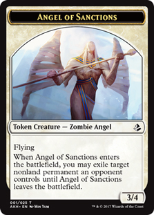 Angel of Sanctions Token - White - 3/4