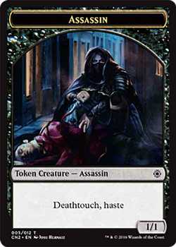 Assassin Token with Deathtouch and Haste - Black - 1/1