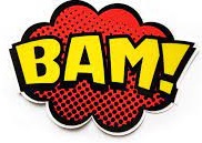 "Bam" Comic Book Pop Art Enamel Pin