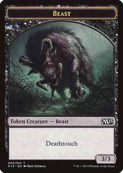 Beast Token with Deathtouch - Black - 3/3