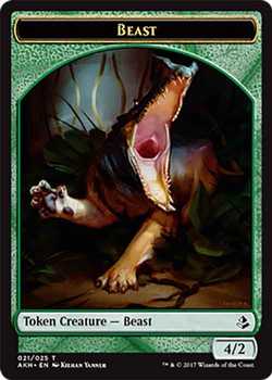 Beast Token - Green - 4/2