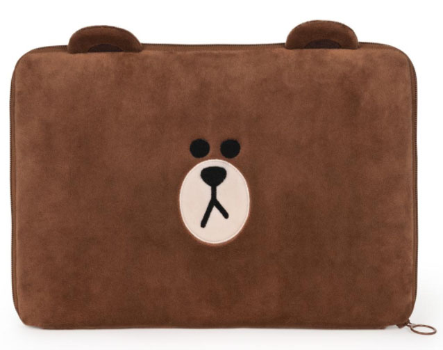 Brown Laptop Case, 10.5 by 15 Inches