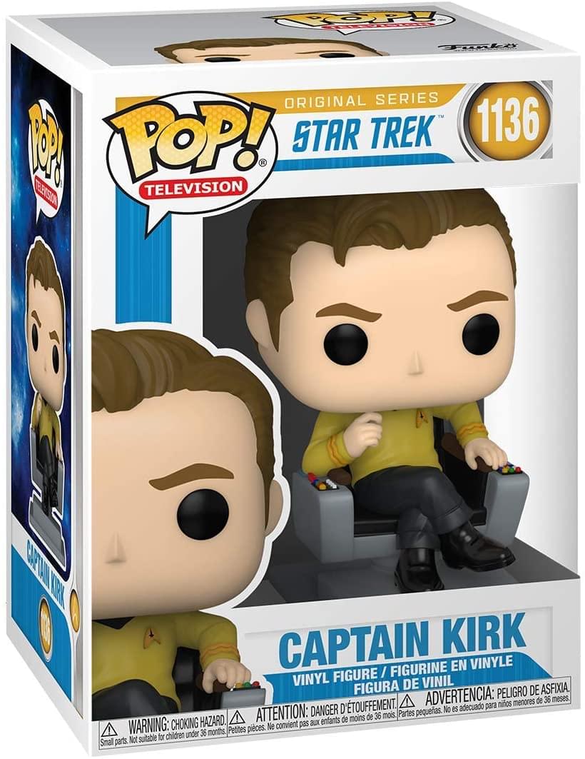 Funko Pop: Television: Star Trek: Captain Kirk in Captains Chair (1136)