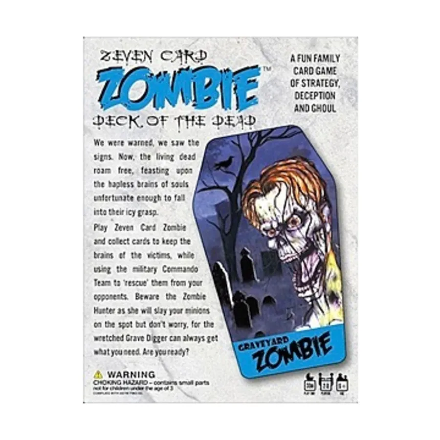 Zeven Card Zombie - USED - By Seller No: 22988 Kristina Pulford