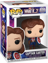 Funko Pop: Marvel: What If: Captain Carter (870) - USED