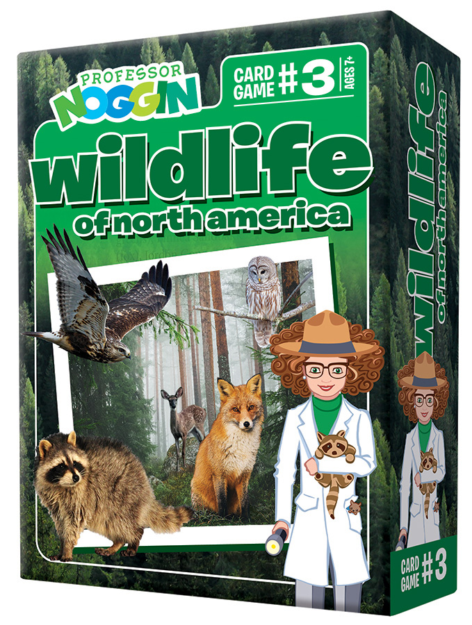 Professor Noggin Wildlife of North America Card Game