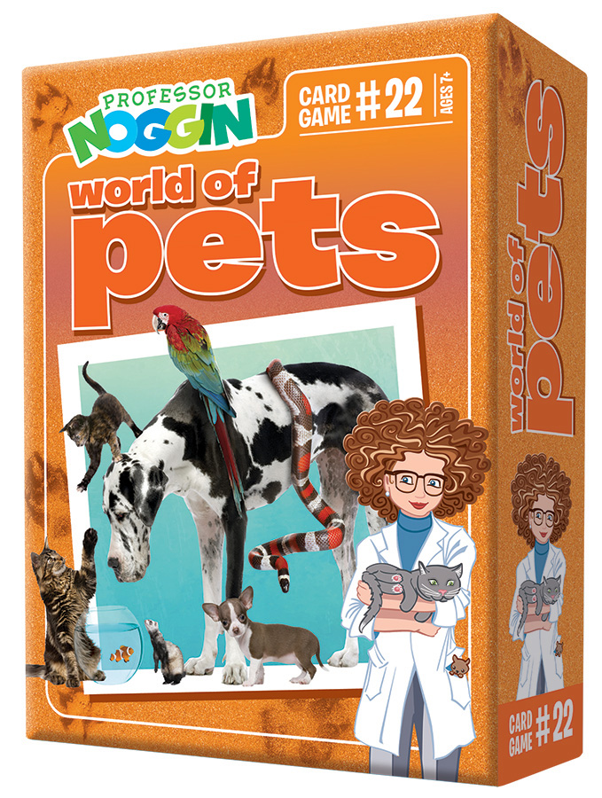Professor Noggin World of Pets Card Game