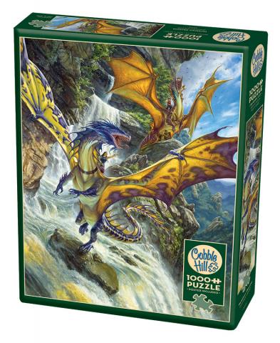 Waterfall Dragons Puzzle - 1000 piece