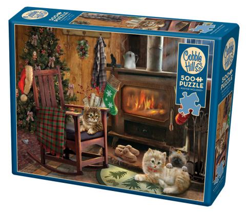 Kittens by the Stove Puzzle - 500 piece